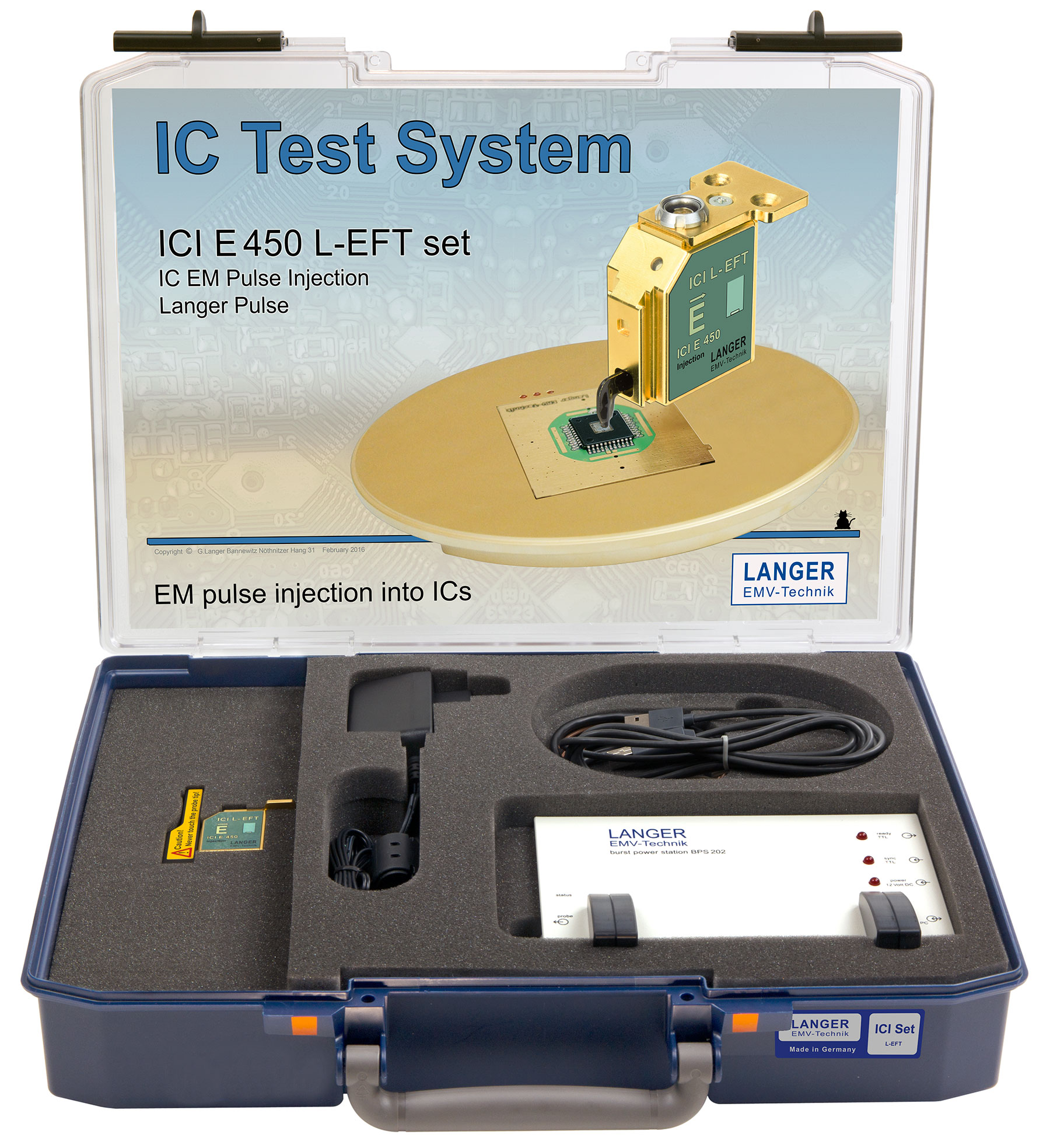 Contents of the case ICI E450 L-EFT-set