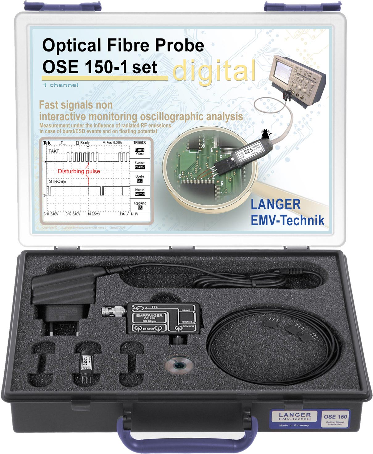 OSE 150-1 set, 单通道光纤探头(50Mbps)